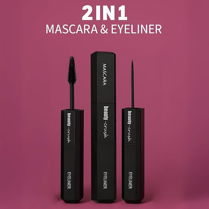 2 in 1 Black Eyeliner Mascara Waterproof