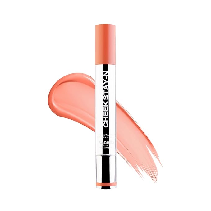 Sacheu Cheek STAY-N Liquid Blush for Cheeks — High Pigment, Buildable, Lightweight Cream Blush for Dewy & Radiant Flushed Cheeks — Long-lasting & Cruelty Free, I'm Playful