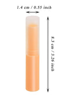 0.14oz Empty Flavored Lip Balm Container (Orange)