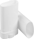 100PCS 15ML White Empty Oval Deodorant Lip Lipstick Balm Tubes Containers for DIY Homemade Crayon Chapstick Holder
