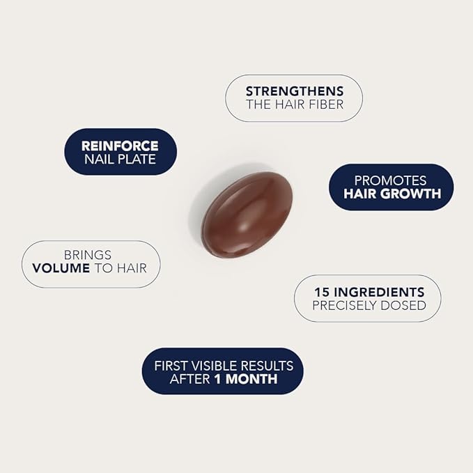 PHYTO Phytophanère 100% Natural Hair Loss Thinning Dietary Supplement, 4-Month Supply