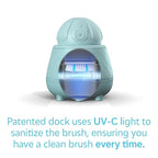 Tao Clean Ona Diamond Orbital Facial Brush and Cleansing Station – Robin's Egg Blue – Electric Face Cleansing Brush with Ergonomic Handle, Dual Speed Settings, 2 Piece Set, (BA-0201-RBE-US)