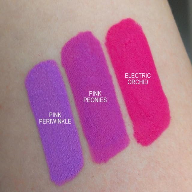 Aromi Bright Pink Matte Liquid Lipstick for Women | Long-Lasting, Magenta Lip Color, Vegan, Blue Undertones, Fuchsia (Pink Peonies)