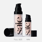 Saie Mini Glowy Super Gel - Hydrating Makeup Primer and Illuminating Glow Serum Enriched with Vitamin C and Squalane Oil - All-Over Liquid Highlighter Makeup for Instant Glass Skin - Roseglow (0.5 oz)