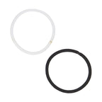 Expressions 216-Piece Hair Ties, 4mm Elastics Black & White Value Pack, No Metal Durable Ponytail Holders for Women, Suitable for Thick, Curly, and All Hair Types
