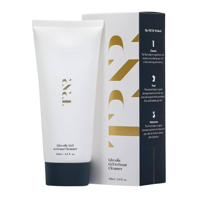 Glycolic Gel To Foam Facial Cleanser (100ml/3.4oz) | Foaming Face Wash| Natural, Plant-Based & Science-First Skincare Routine for Men & Women