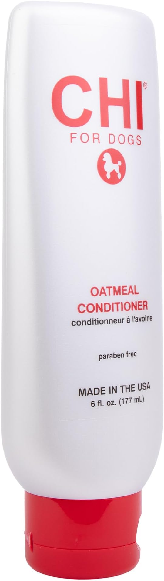 CHI for Dogs Oatmeal Conditioner - Best Moisturizing Formula for Dry Skin - Dog Conditioner with Soothing Ingredients - Paraben and Sulfate Free - pH Balanced - Made in USA, 6 Fl Oz