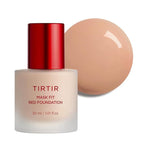 TIRTIR Mask Fit Red FoundationㅣLong Lasting Flawless Coverage, Energy Essence, Lightweight, Hydrating, Pore-Blurring, Breathable Satin Finish, Makeup, Radiant Skin, #25C Cool Taupe, 1.01 Fl Oz