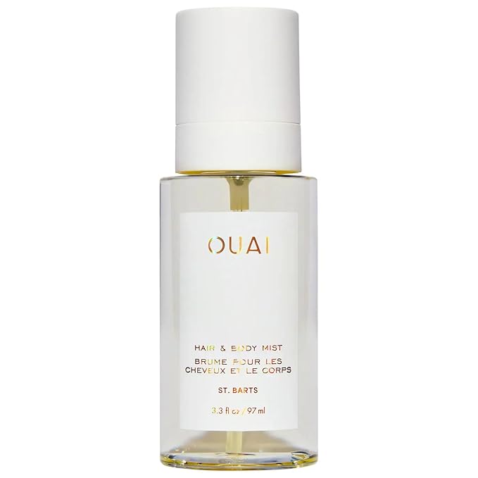 OUAI St. Barts Hair and Body Mist - Tropical-Scented Hair Perfume and Body Spray - Notes of Dragonfruit, Orange Blossom, Tuberose & Musk (3.3 Fl Oz)
