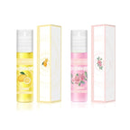 2pcs Cuticle Oil Roller Nourishing Cuticle Oil for Nails Hydrating and Cuticles Moisturizing Nail Care Products(Lemon & Rose)