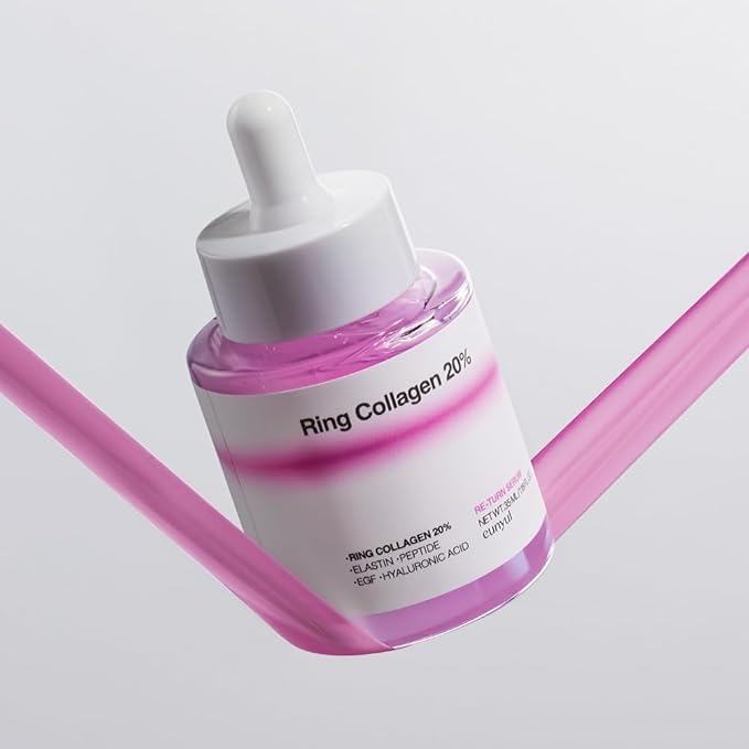 EUNYUL Ring Collagen 20% Face Serum with Peptides & Hyaluronic Acid, Hydrating and Firming Facial Serum, 35ml