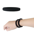 20 PCS Thick Seamless Hair Ties for Curly Heavy and Long Hair Brown Hair Elastics for Women Men and Girls Big Pony tails Holders (5 cm in Diameter, 1 cm in Width)