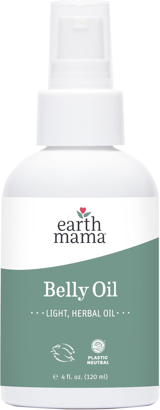 Earth Mama Belly Oil for Dry Skin | Calendula Skin Care Moisturizer Oil to Encourage Natural Elasticity and Help Prevent Stretch Marks During Pregnancy and Postpartum, 4-Fluid Ounce
