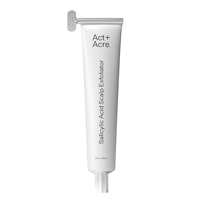 Act+Acre Cold Processed Salicylic Acid Exfoliator | For Loose Flakes, Excess Oil, Scalp Build-Up | Salicylic Acid, Papaya, Peppermint | Balance, Soothe | Vegan, Color Safe, Fragrance-Free | 2 Fl Oz