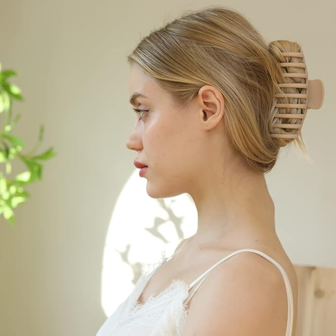 Claw Clips for Thick Thin Curly Hair, 8 Pack Big Hair Claw Large Hair Clips Non-Slip Accessories for Women Girls