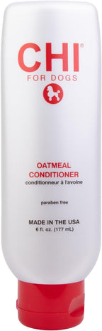 CHI for Dogs Oatmeal Conditioner - Best Moisturizing Formula for Dry Skin - Dog Conditioner with Soothing Ingredients - Paraben and Sulfate Free - pH Balanced - Made in USA, 6 Fl Oz