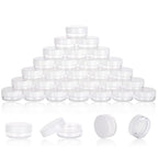 3 Gram Sample Containers With Lids, 200 Count Tiny Jars, Empty Lip Balm, Mini Cosmetic Containers, Makeup Travel With Labels, Mini Disposable Spatulas