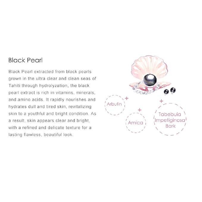 My Beauty Diary-Black Pearl Brightening Facial Mask, Intense Brightening and Ulta Hydrating, Rich Nutrition to Revitalize Dull Skin (8 Combo Pack)