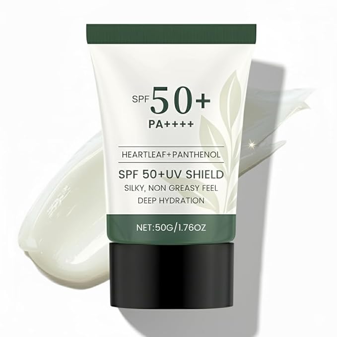 SPF 50 Sunscreen Moisturizer Face, Facial and Body Sunscreen, No White Cast, Non Greasy, Unscented, for Oily Dry Sensitive Skin, Sun Skin Care 1.76 Fl Oz / 50 g