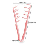 Volumizing Texture Comb, Wide-Tooth Hair Styling Comb for Men & Women, Fluffy Curly Texture Roots Volume Combs, Bangs Seam Grooming Styling Tool, Pink