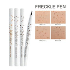 Freckle Pen 4 Colors Available, Natural Lifelike Freckle Makeup Pen, Waterproof Long Lasting Quick Dry - Light Brown, Natural Coffee, Chestnut, Dark Brown