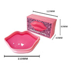 20pcs Pink Lip Masks Sheet,Moisturizing Crystal Collagen Gel Anti-Aging Lip Patches,Reduces Lip Lines Plump Dry Lips Lip Care with Box