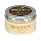 Woody's Styling Cream for Men, Controls Curly/Wavy Hair, Water-Soluble Mild Hold, Healthy Shine, 3.4 oz