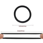 No Damage Hair Ties For Women Girls Men Kids Toddler - Soft Seamless Hair Ties For Thick & Curly Hair - Brown Rubber Bands For Hair No Pull Ponytail Holder