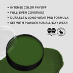 Mehron Makeup Color Cups | Stage, Foundation, Face Paint, Body Paint, Halloween | Face Paint Makeup | Greasepaint .5 oz (14 g) (Green)