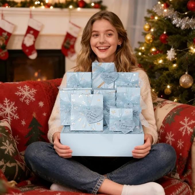 Teen Girl Gifts Trendy Stuff, 10 Positive Affirmation Cards & Empowering Challenges to Unlock 10 Wrapped Makeup Gift Set Motivational Birthday Christmas Gift Stocking Stuffers for Tween & Teenage Girl