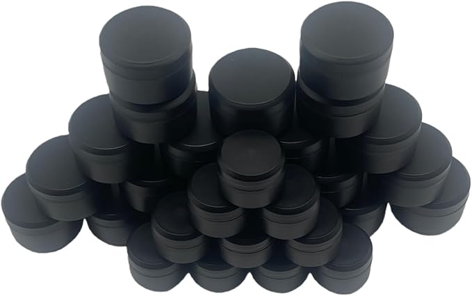 30 Pcs Cosmetic Jars Set, 10×5ml + 10×10ml + 10×15ml Empty Refillable Containers with Lids, Small Plastic Travel Pots for Face Cream, Lip Balm, Lotion, Powder, Glitter, DIY Crafts Storage