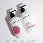 Privé Amp Up Volumizing Shampoo for Fine, Thin Hair - Lightweight, Sulfate-Free Hair Shampoo for Women & Men - Adds Body, Lift & Shine and Refreshes Scalp - Formulated with Bamboo & Acai