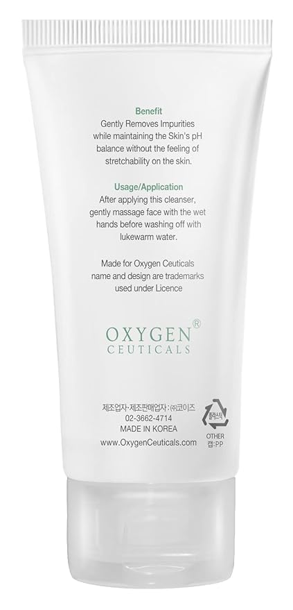 OxygenCeuticals Purifying Foaming Wash – pH 5.0 Low Acidic Gel Cleanser, Mild & Refreshing Face Wash with Botanical Extracts Suitable for Daily Use. 3.38 fl.oz (100ml)