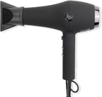 L'ANGE HAIR Soleil Professional Hair Dryer | 3 Heat Settings & 2 Airflow Settings | Cool Shot Locks-in Style | Professional Length Cord | Best Lightweight Hair for Smooth Blowouts (Black)
