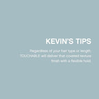 KEVIN.MURPHY TOUCHABLE - Spray Wax Finishing Hair Spray - For All Hair Types - Hair Styling for Texture & Hold - Long Lasting - With Milk Thistle & Carrot Seed Oil - 250 mL / 8.4 fl oz