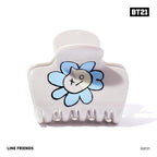 Kitsch BT21 Recycled Plastic Puffy Medium Hair Clips for Women, Medium Claw Clip for Thin & Thick Hair | Ideal Gifts for Women - VAN, 1pc