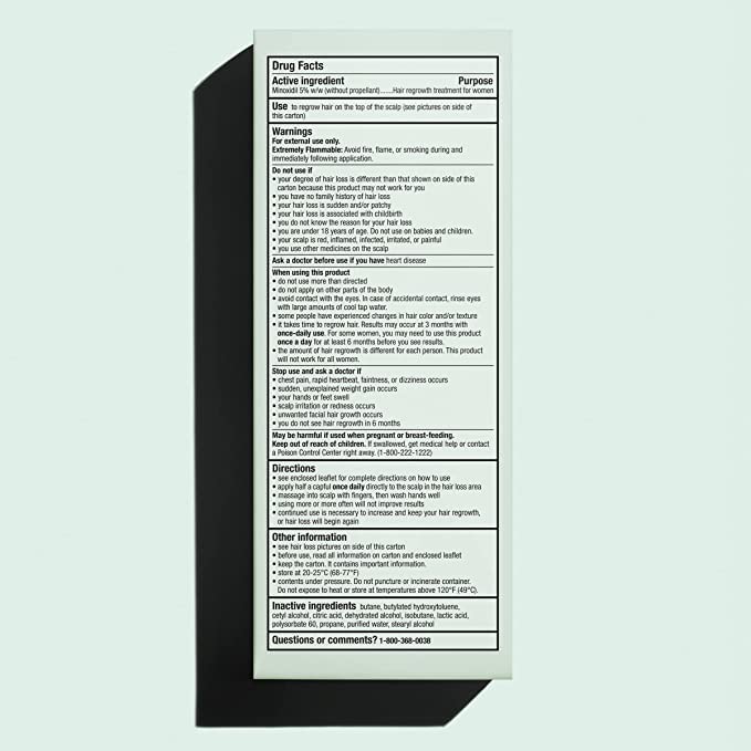 hers Triple Threat Shampoo, Conditioner and Minoxidil Set - Hair Loss Treatment for Women - Includes 5% Foam Minoxidil Treatment, Color Safe Hair Thickening Shampoo and Conditioner - 3 Count