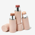 EarthsCure Glow Trio - 3 Piece Set: Bronzer, Blush, and Highlighter. Buildable Cream Sticks For a Luminous, Natural, and Youthful Look