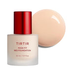 TIRTIR Mask Fit Red FoundationㅣLong Lasting Flawless Coverage, Energy Essence, Lightweight, Hydrating, Pore-Blurring, Breathable Satin Finish, Makeup, Radiant Skin, #17C Porcelain, 1.01 Fl Oz