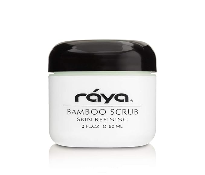RAYA Bamboo Facial Scrub (R-125) | Herbal Exfoliating and Refining Treatment for Dry Skin | Helps Reduce Fine Lines and Wrinkles | Made with Bamboo and Jojoba Beads