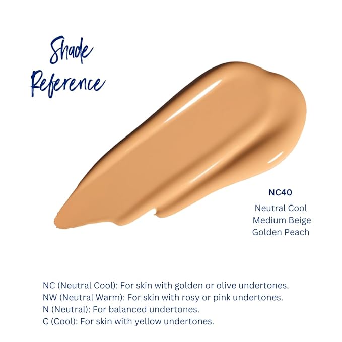 Best Bronze Bombshell Body Makeup - Tattoo Cover Up Makeup & Body Foundation Waterproof - Tattoo Concealer Waterproof for Scars, Varicose Veins Cover Up & Leg Foundation (NC40 Med Beige Golden Peach)