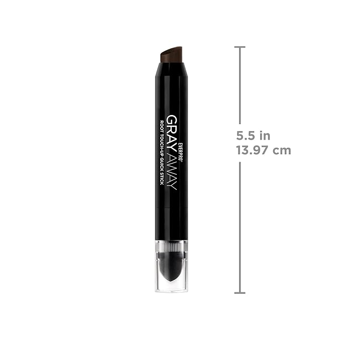 EVERPRO Gray Away Root Touchup Quick Stick, Black/Dark Brown, 0.1 Oz (Pack of 2)