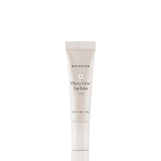 Naturium Phyto-Glow Lip Balm, Hydrating Lip Care with a Glossy Finish, 0.34 oz Clear
