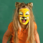 Mysense Face Body Paint Stick Set, Eye Black (Dark Green+Yellow)