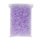 3200 Pcs Elastic Rubber Bands Small Hair Ties Hair Rubber Mini Hair Bands Hair Elastics Tiny Soft Holder Ponytails for Girls (Purple)