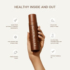 Nuda Ultra Dark Self-Tanning Mousse, Dark Face Tan Water, and Tanning Mitt Bundle