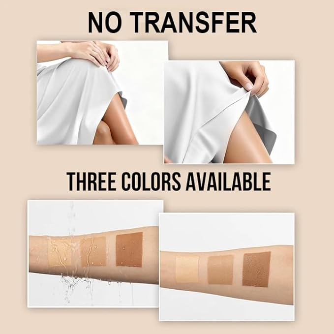 O’CHEAL Waterproof Leg Makeup Cream, No Transfer Tattoo Cover Up&Scar Concealer, Long Lasting Body Foundation for Flawless Skin, Leg Varicose Vein Cover Up, Suitable All Skin Tones (Nature)