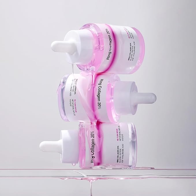 EUNYUL Ring Collagen 20% Face Serum with Peptides & Hyaluronic Acid, Hydrating and Firming Facial Serum, 35ml