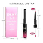 evpct 3Pcs Rose red plum Warm pink Deep cranberry Lip Stain Matte Lip Liner and Lipstick Set Long Lasting labiales matte mate larga duracion listip 24 hour a prueba de agua mate 24 horas originales
