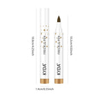 KYDA 2 Pcs Freckle Makeup Pen, Natural Lifelike Freckle Makeup Pen Magic Color, Waterproof Longlasting Soft Dot Sopt, for Natural Effortless Sunkissed Make up-Light Brown